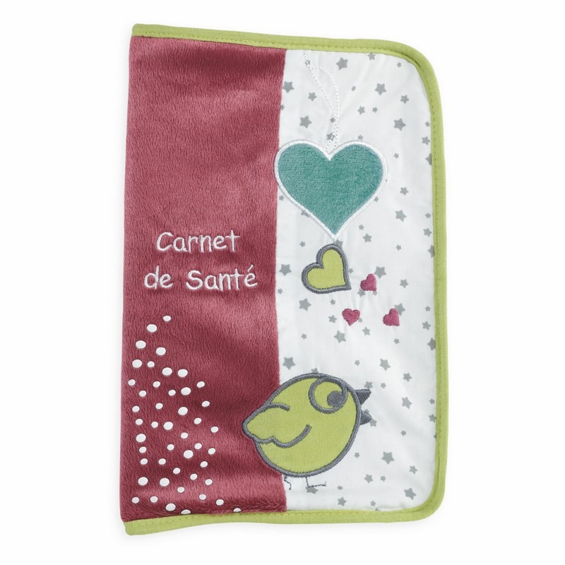 Protège carnet de santé Coeur