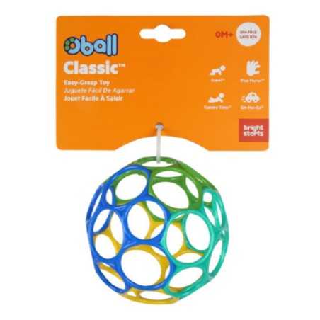 OBALL 10CM - BLEU/VERT/JAUNE