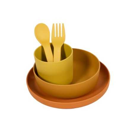 B-SET VAISSELLE BIODEGRADABLE CPLA 5PCS