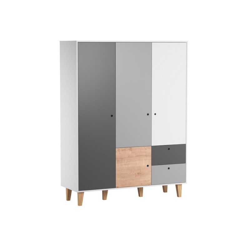 ARMOIRE 3 PORTES OAK BOIS CONCEPT