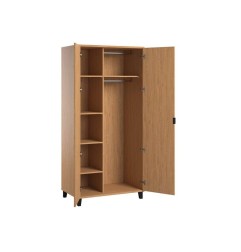 ARMOIRE 2 PORTES SIMPLE BOIS