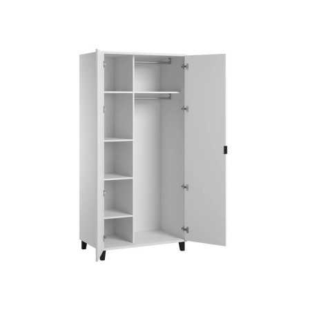 ARMOIRE 2 PORTES SIMPLE BLANC