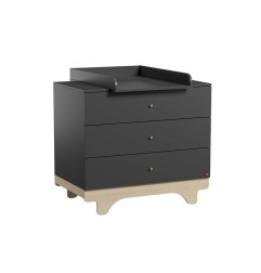 COMMODE PLAYWOOD GRAPHITE BOIS