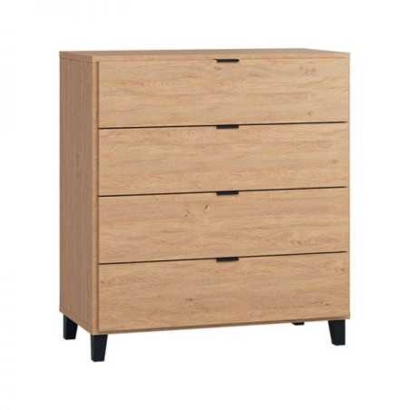COMMODE 4 TIROIRS SIMPLE BOIS