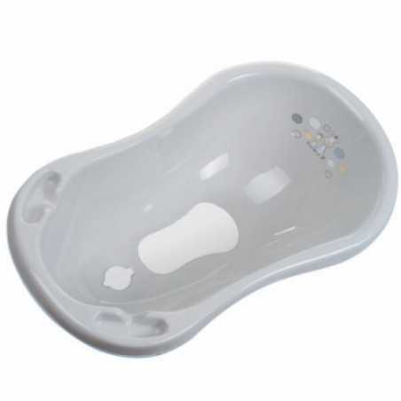 BAIGNOIRE 84CM AVEC EVACUATION GRIS ZEBRE + ANTIDERAPANT
