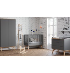 PLAN A LANGER NATUREBABY GRAPHITE BOIS