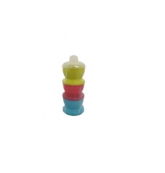 BOITE DOSEUR LAIT VERT/ROSE/TURQ