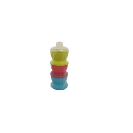 BOITE DOSEUR LAIT VERT/ROSE/TURQ