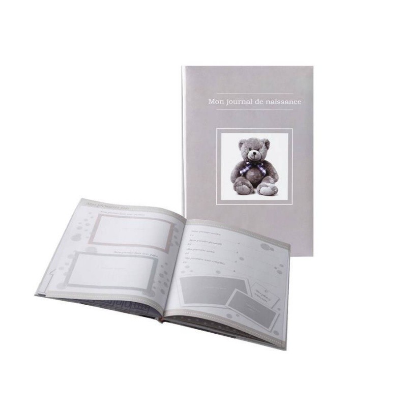 MON JOURNAL DE NAISSANCE OURSON LITTLE BEAR TAUPE