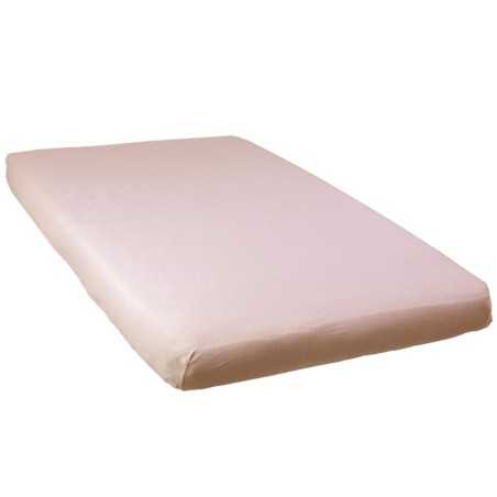 DRAP HOUSSE ROSE - 60X120CM - JERSEY CARDE 130GR/M
