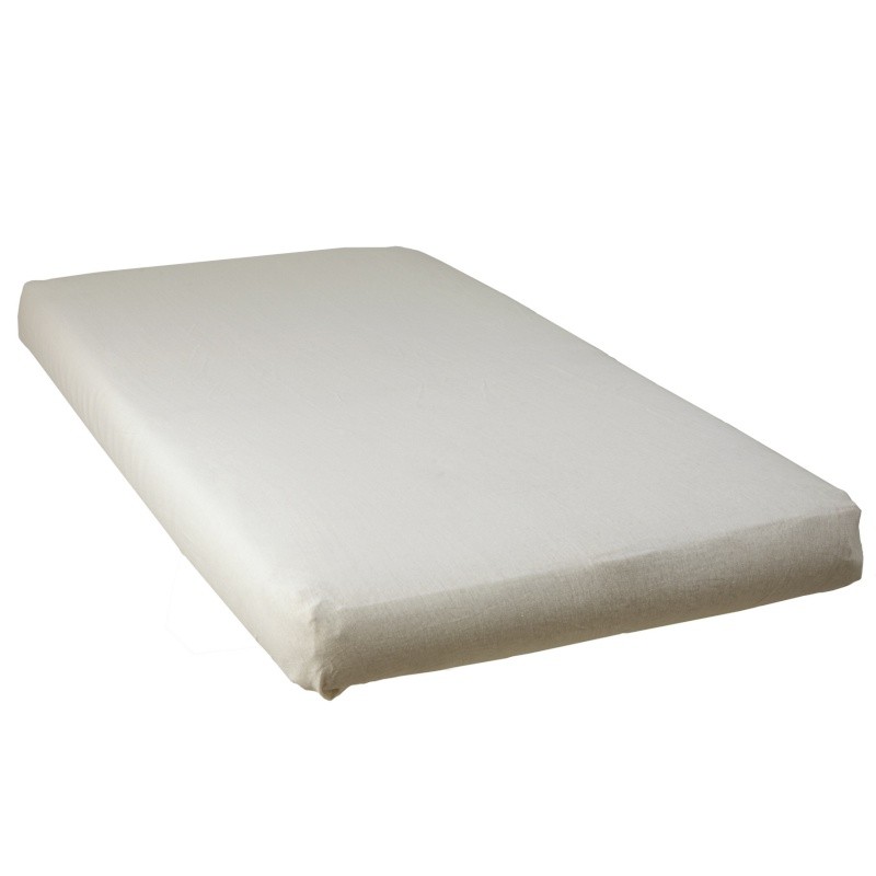 DRAP HOUSSE ECRU - 70X140CM - JERSEY CARDE 130GR/M