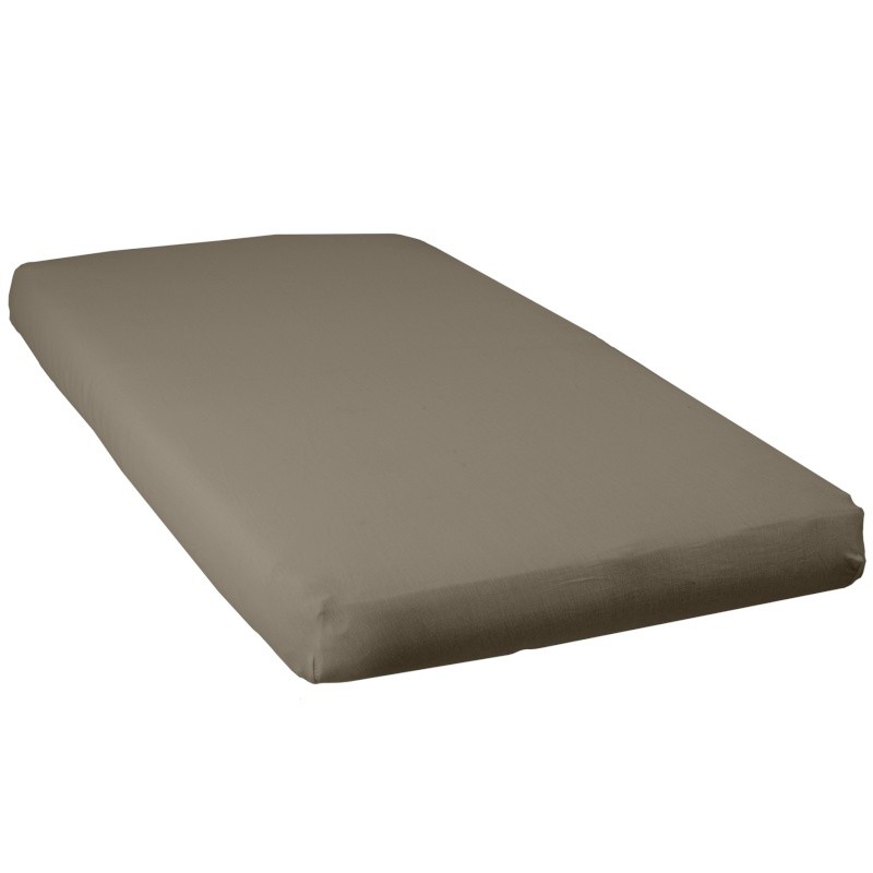 DRAP HOUSSE TAUPE - 40X80CM - JERSEY CARDE 130GR/M