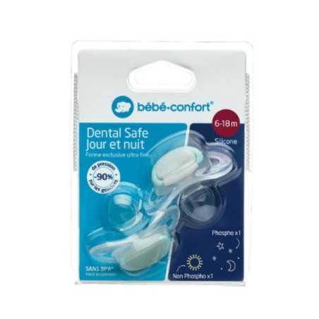 SUCETTE DENTAL SAFE SILICONE 6 18M X2