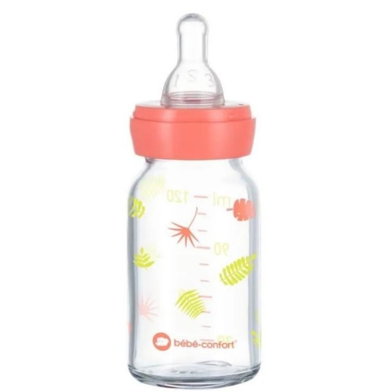 BIBERON COL ETROIT VERRE 120ML JUNGLE VIBES
