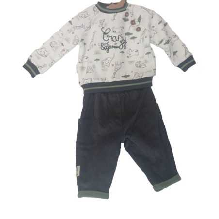 ENS SWEAT+PANT BB GARÇON CRAZY 12M