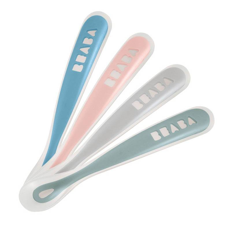 LOT DE 4 CUILLERES SILICONE 1ER AGE WENDY