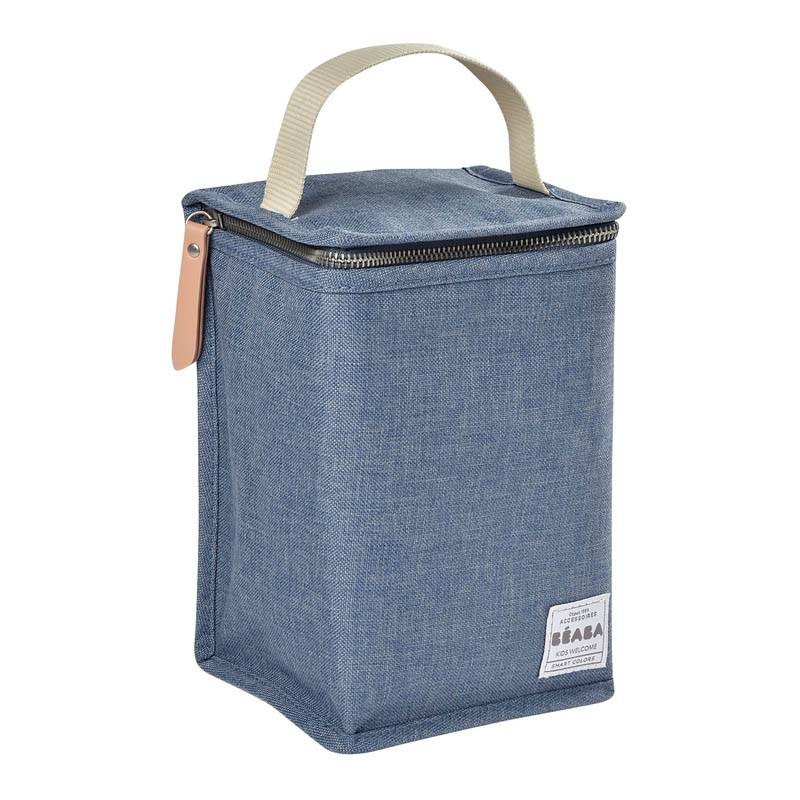 POCHETTE REPAS ISOTHERME BLEU CHINE
