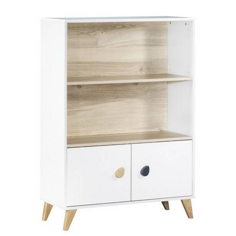 BIBLIOTHEQUE 2 PETITES PORTES OSLO BOUTONS GOUT