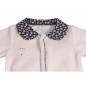 PYJAMA VELOURS ROSE TAILLE NAISSANCE MISS FLEUR DE LUNE