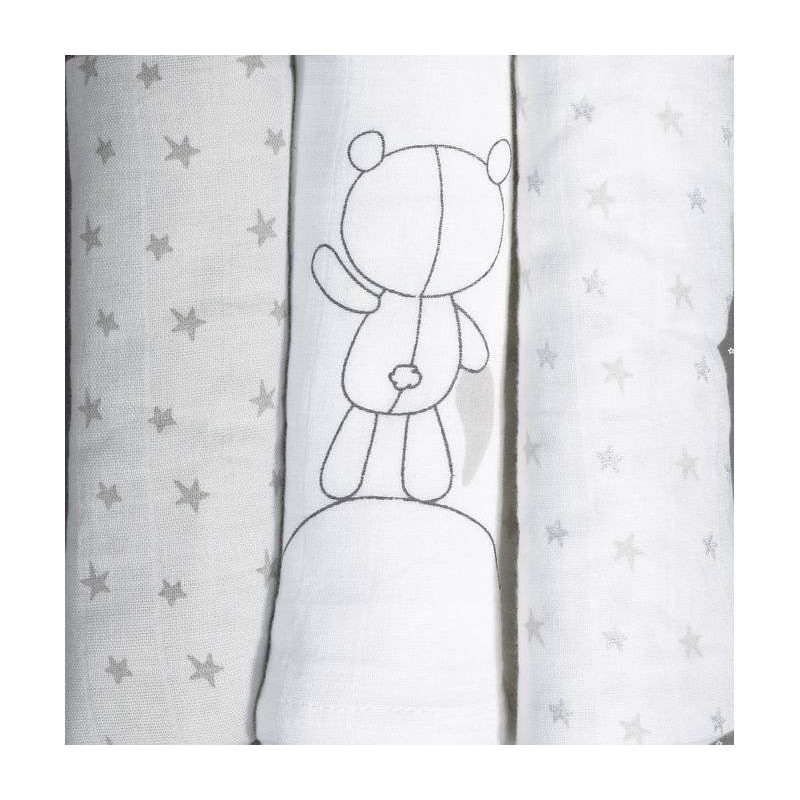 LOT DE 3 LANGES BIO CELESTE