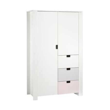 ARMOIRE 2 PORTES, 3 TIROIRS CITY GIRL
