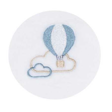 PYJAMA VELOURS BLANC/BLEU CIEL NEW