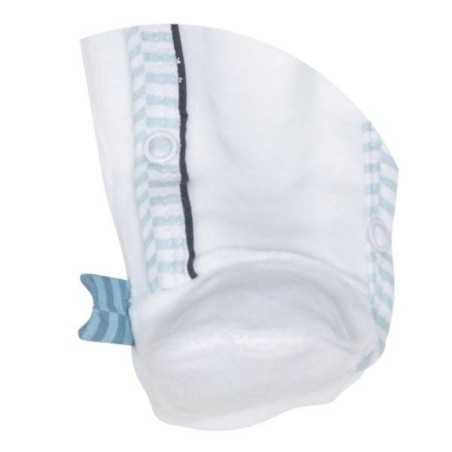 PYJAMA VELOURS BLANC/BLEU CIEL NEW