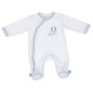 PYJAMA VELOURS BLANC/BLEU CIEL NEW