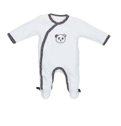 PYJAMA VELOURS BLANC TAILLE 1 MOIS CHAO CHAO