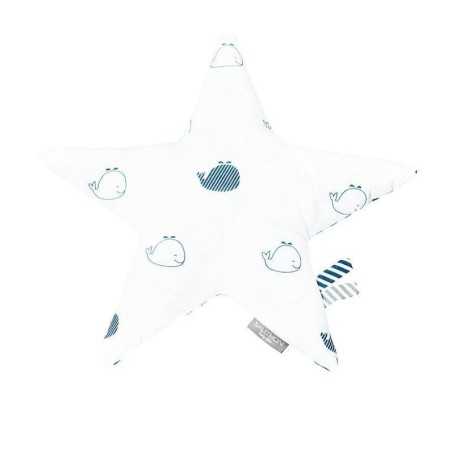 COUSSIN ETOILE BLUE BALEINE
