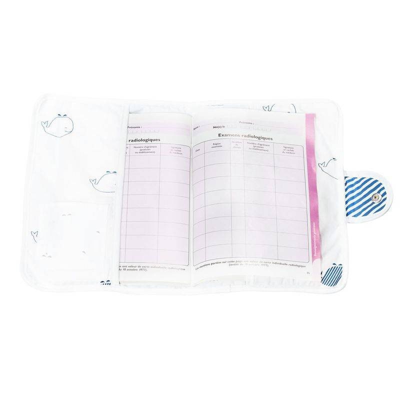 PROTEGE CARNET DE SANTE BLUE BALEINE