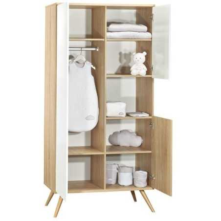 ARMOIRE 1 GDE ET 2 PETITES PORTES NICHE SEVENTIES