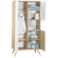 ARMOIRE 1 GDE ET 2 PETITES PORTES NICHE  SEVENTIES