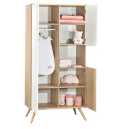 ARMOIRE 1 GDE ET 2 PETITES PORTES NICHE  SEVENTIES