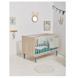 LIT BEBE 120X60 OPALINE BLEU