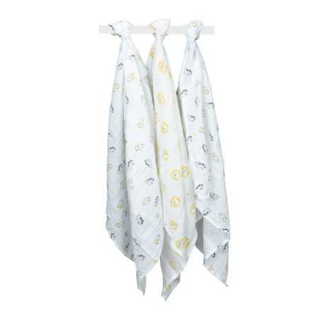 LANGES 70X70CM LOT DE 3