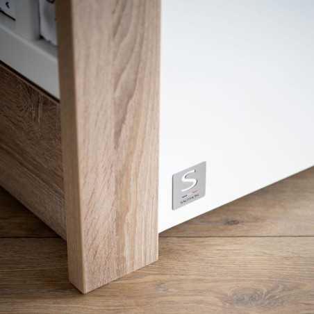 LIT BEBE 120X60 BLANC BOIS ANTONIN