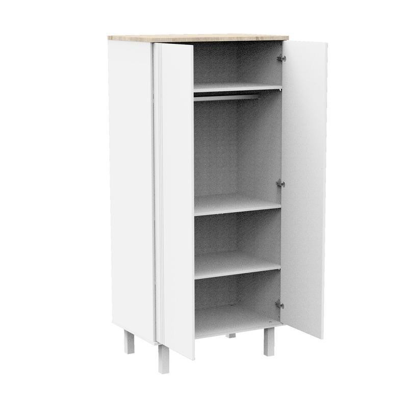 ARMOIRE 2 PORTES  ELEONORE BLANC