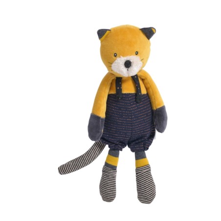 POUPEE CHAT MOUTARDE LULU LES MOUSTACHES