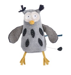 POUPEE MUSIQUE HIBOU LES MOUSTACHES