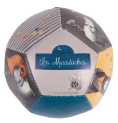 BALLON SOUPLE 10 CM LES MOUSTACHES (EMB/6)