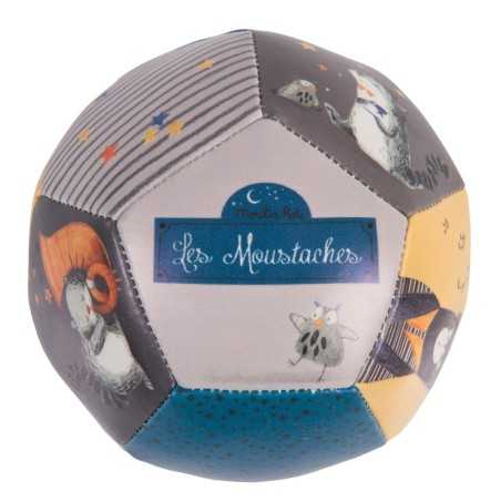 BALLON SOUPLE 10 CM LES MOUSTACHES (EMB/6)