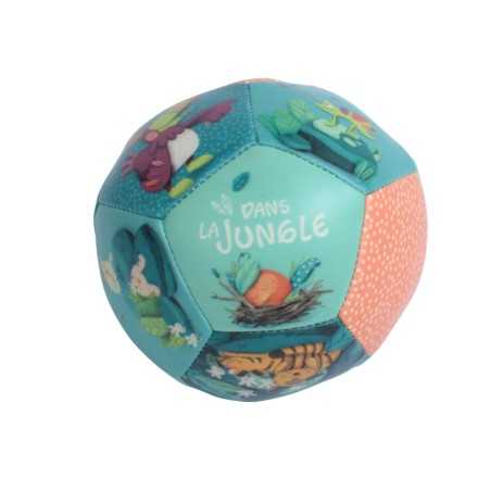 BALLON SOUPLE 10 CM DANS LA JUNGLE (EMB/6)