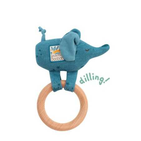 ANNEAU-HOCHET BOIS ELEPHANT SOUS MON BAOBAB
