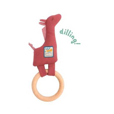 ANNEAU-HOCHET BOIS GIRAFE SOUS MON BAOBAB