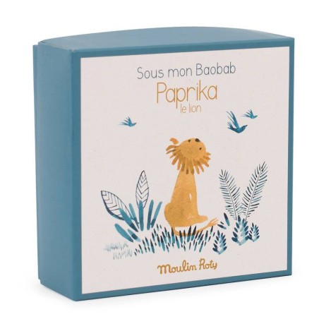 DOUDOU ATTACHE-TETINE LION SOUS MON BAOBAB