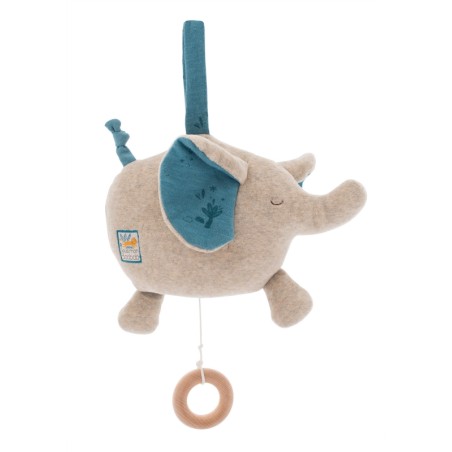 POUPEE MUSIQUE ELEPHANT SOUS MON BAOBAB