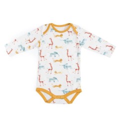 BERGAMOTE 18M BODY JERSEY CREME IMPRIME ALLOVER SOUS MON BAOBAB 18M