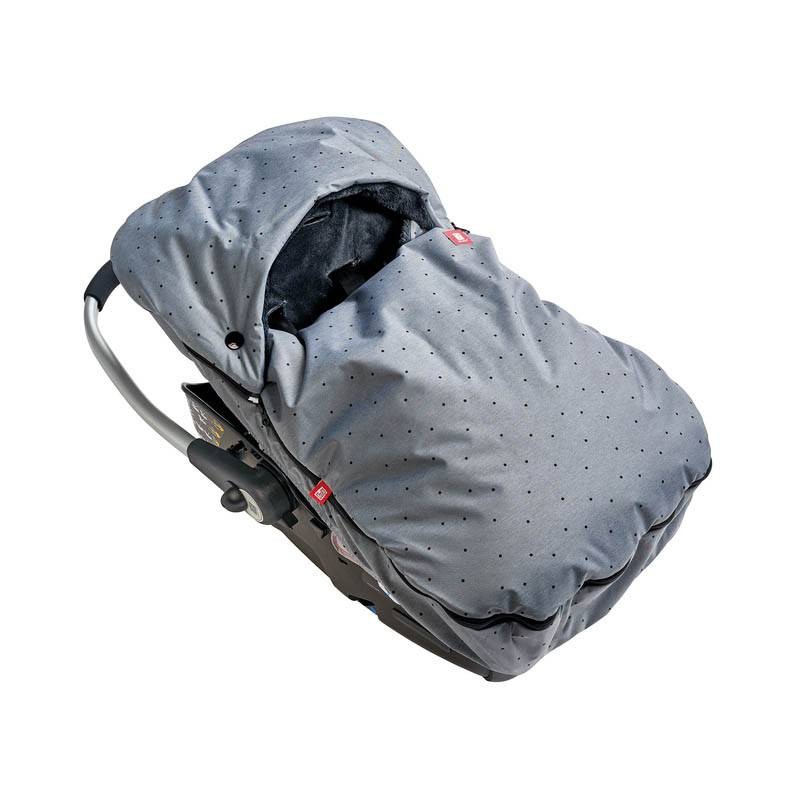 CHANCELIERE SIEGE AUTO 0-12 MOIS GRIS CHINE DOTS