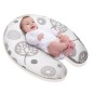 COUSSIN DE MATERNITE DOOMOO FLOWER ARGENT